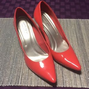 Coral Patent Pointy Toe 12 (US) Heels